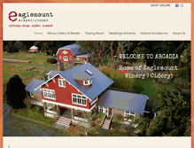 Tablet Screenshot of eaglemountwinery.com
